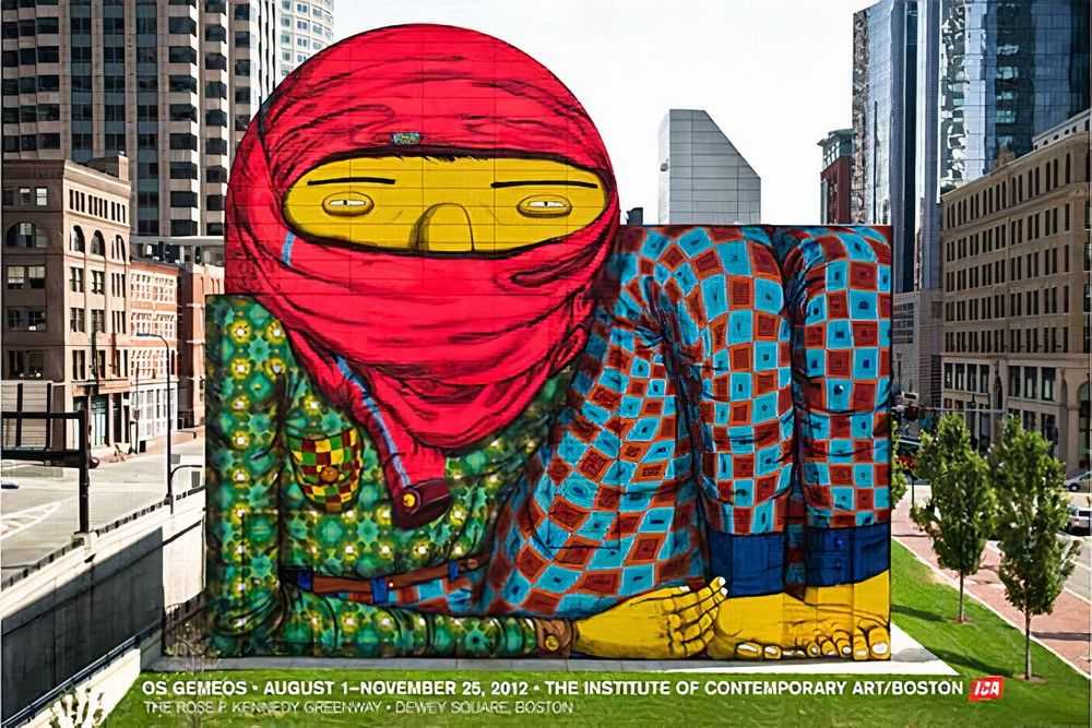 OSGEMEOS, ‘OSGEMEOS Mural Poster’, 02-08-2012, Print, Offset Lithograph, ICA Boston, 