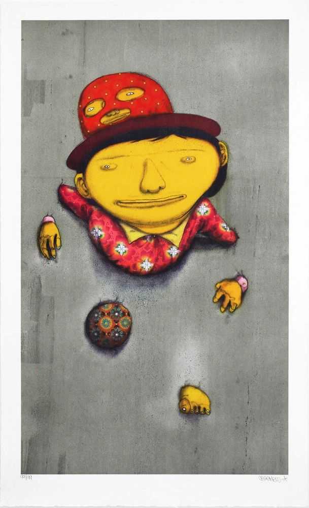OSGEMEOS, ‘The Other Side’, 28-01-2014, Print, 8 colours lithography printed with Marinoni machines white BFK Rives 270gsm paper, 99 Prints, Numbered