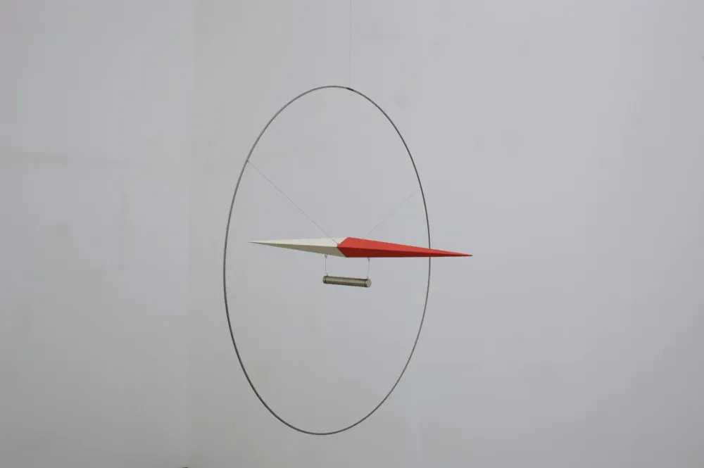 Olafur Eliasson, ‘360° Compass’, 2009, Sculpture, Steel ring, wooden needle, nylon cord, wire and magnet, null, 