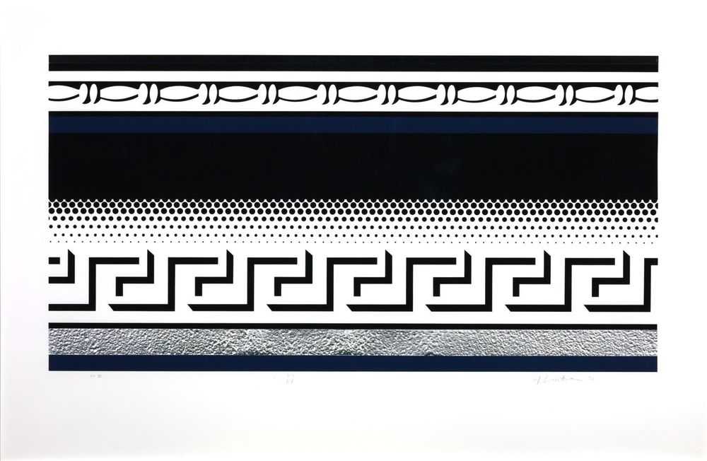 Roy Lichtenstein, ‘Entablature VII’, 1976, Print, Screenprint and silver foils on paper, null, Numbered, Dated