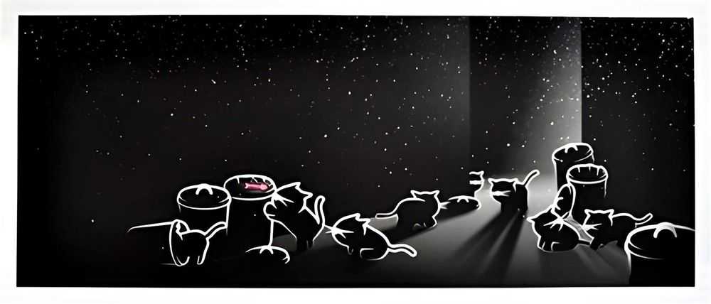 Pahnl, ‘Eight Cats’, 01-08-2011, Print, Giclee Print, Self Released, Numbered