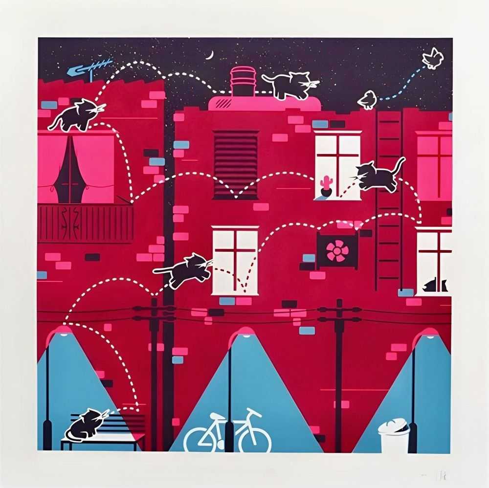 Pahnl, ‘The Chase’, 21-04-2016, Print, Screen Print, Self Released, Numbered