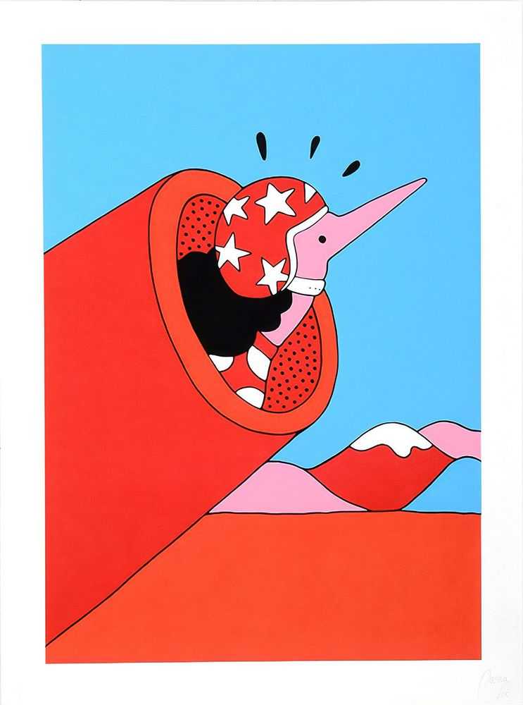Parra, ‘Cannonball’, 2013, Print, 5 colour screenprint Rising Stonehenge 280gsm, Jonathan LeVine Gallery, Numbered