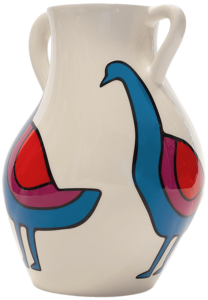 Parra, ‘Confused Bird’, 11-09-2023, Sculpture, Ceramic with white glaze / decal, Self-released, 