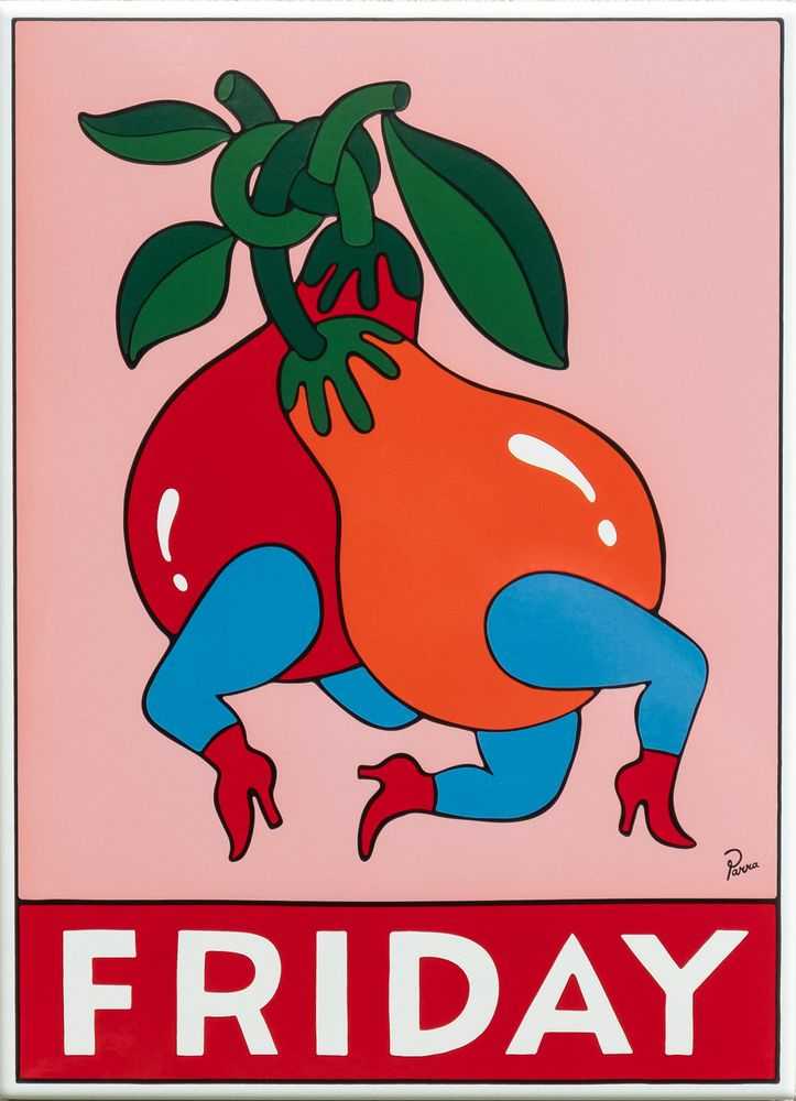 Parra, ‘Friday’, 2019, Print, Enamel metal sign, Self-released, Numbered