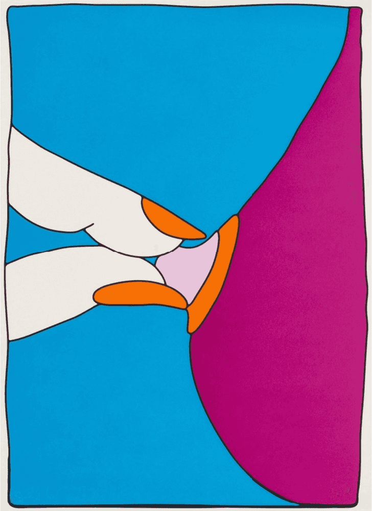 Parra, ‘Nipple Twister (Orange)’, 2008, Print, Four colour screenprint on heavy weight paper, Pictures On Walls, Numbered