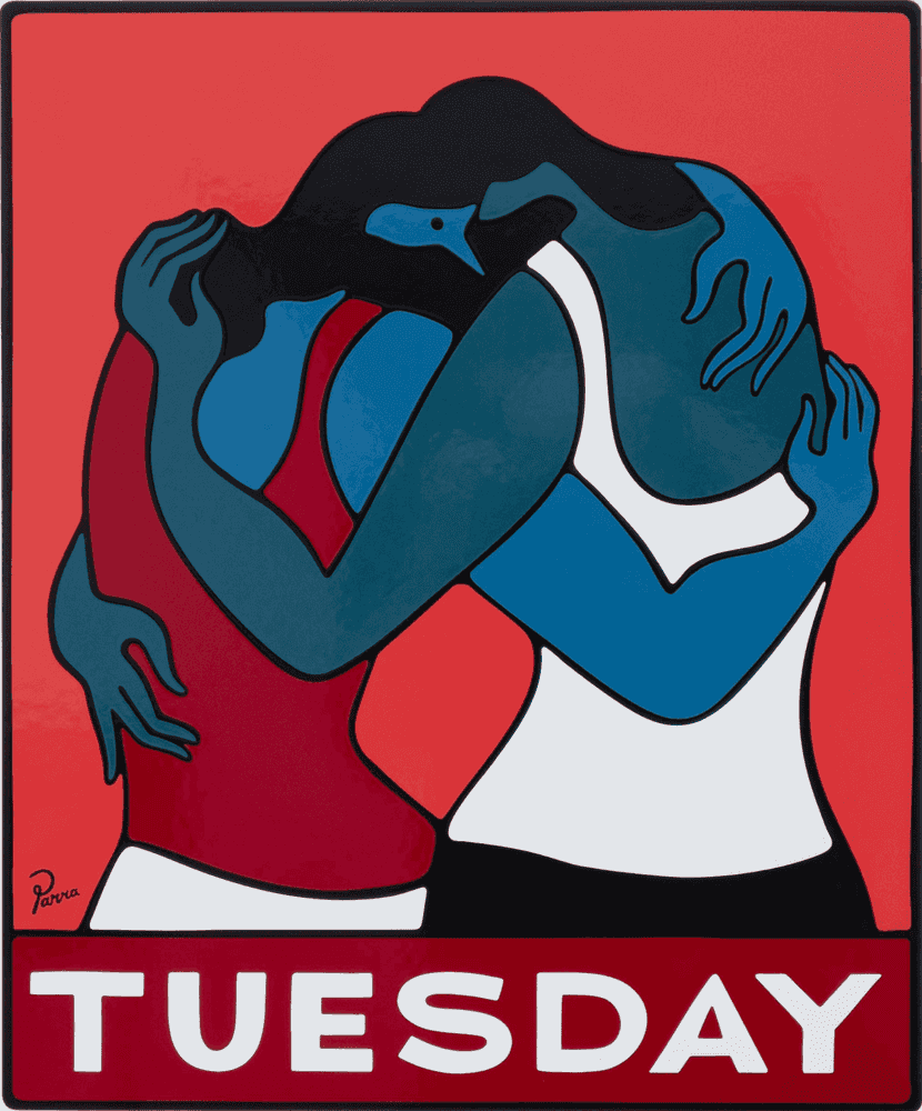 Parra, ‘Tuesday’, 2026, Print, Enamel metal sign, Case Studyo, Numbered