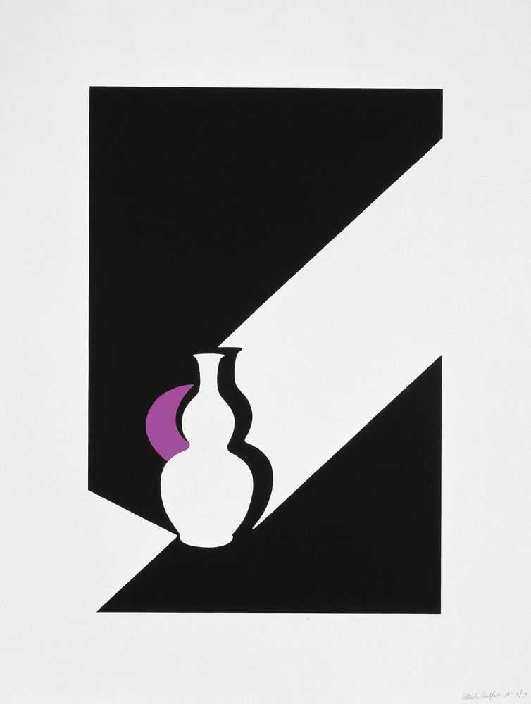 Patrick Caulfield, ‘Arita Flask black’, 1990, Print, Screenprint in colours, Waddington Galleries, Numbered
