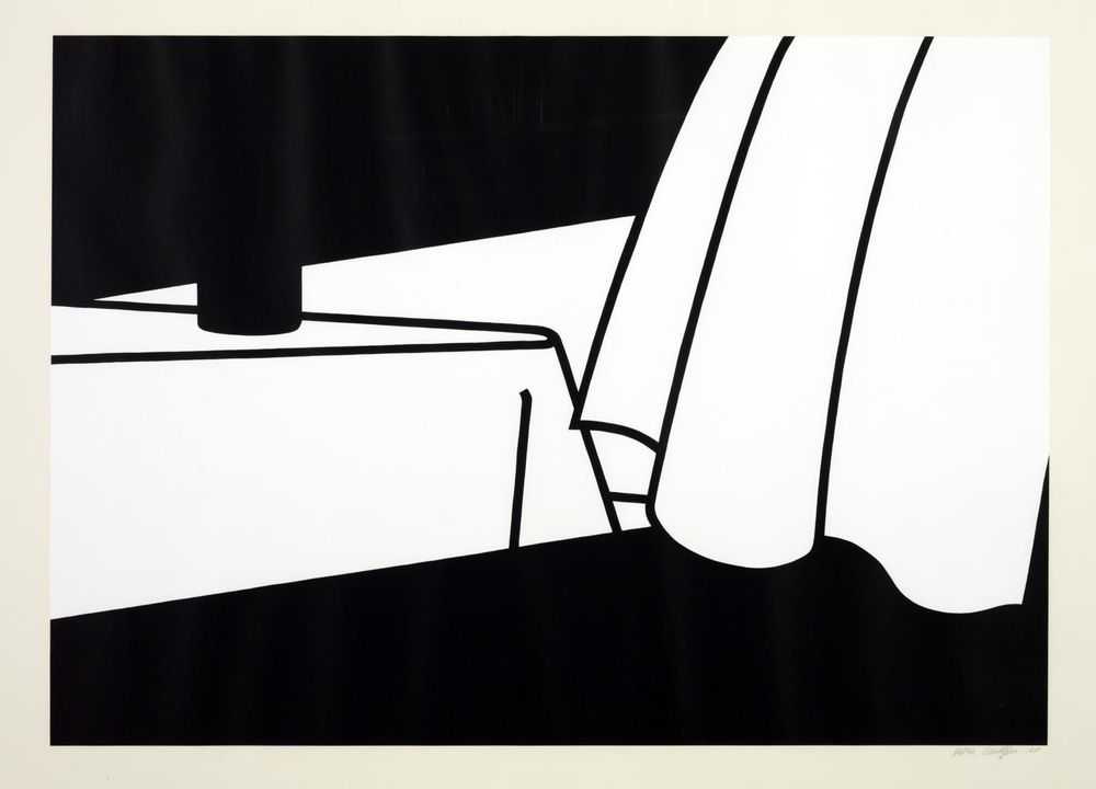Patrick Caulfield, ‘Curtain and Bottle’, 1973, Print, Screenprint on paper, Waddington Galleries, Numbered