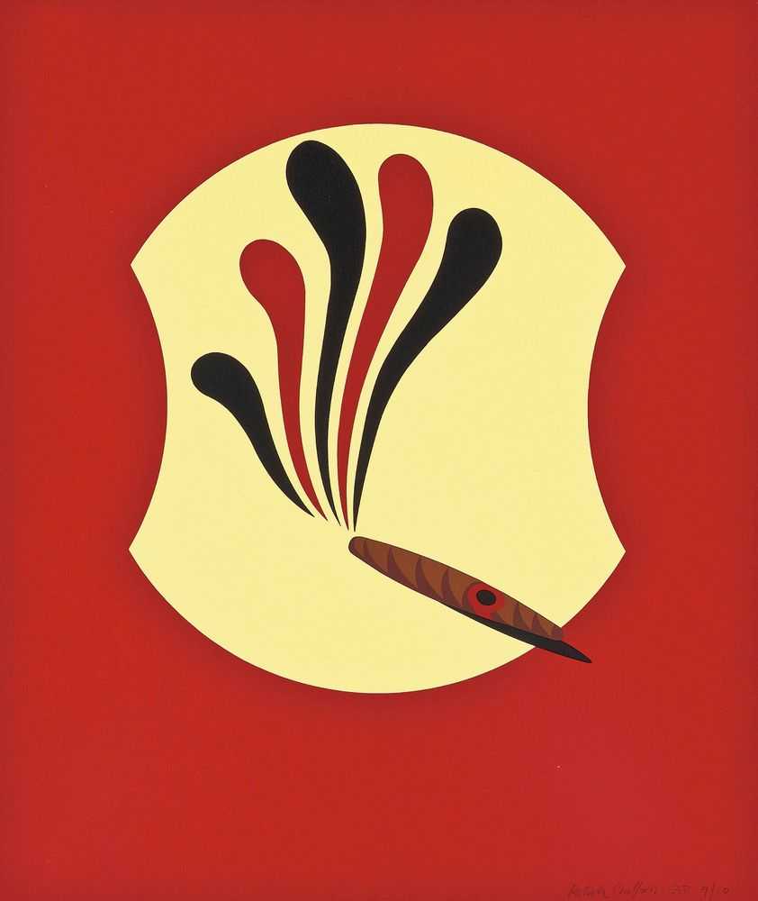 Patrick Caulfield, ‘Freud’s Smoke’, 1997, Print, Screenprint in colours, Freud Museum, Numbered
