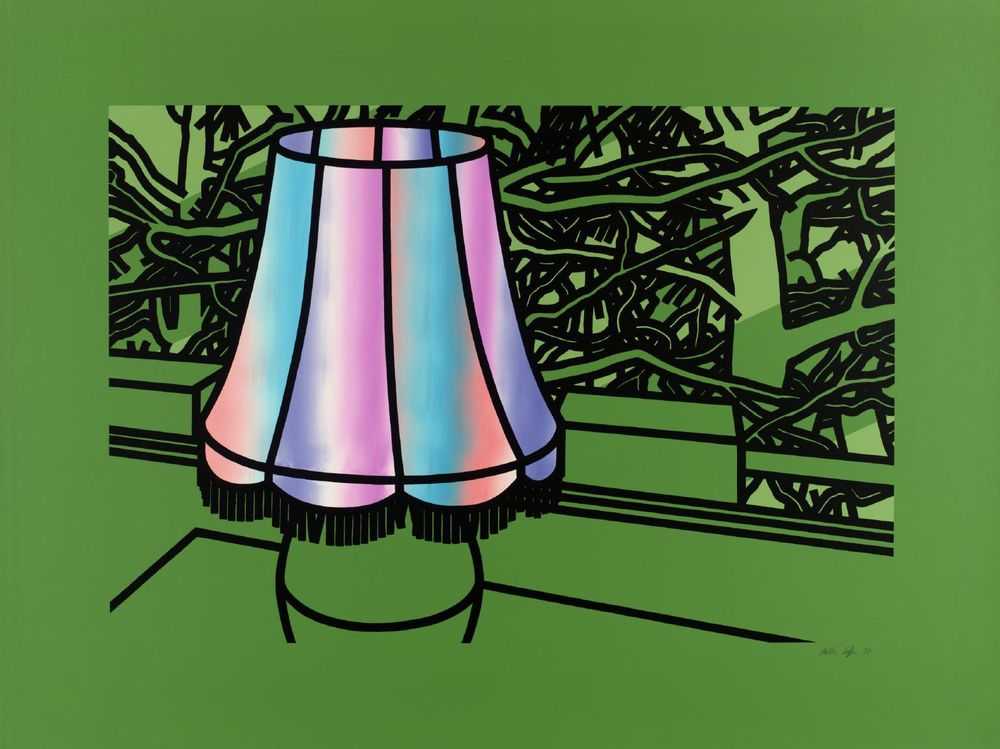 Patrick Caulfield, ‘Lamp and Pines’, 1975, Print, Screenprint in colours, Waddington Galleries, Numbered