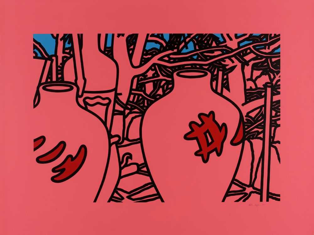 Patrick Caulfield, ‘Signature Pots’, 1975, Print, Screenprint in colours, Waddington Galleries, Numbered