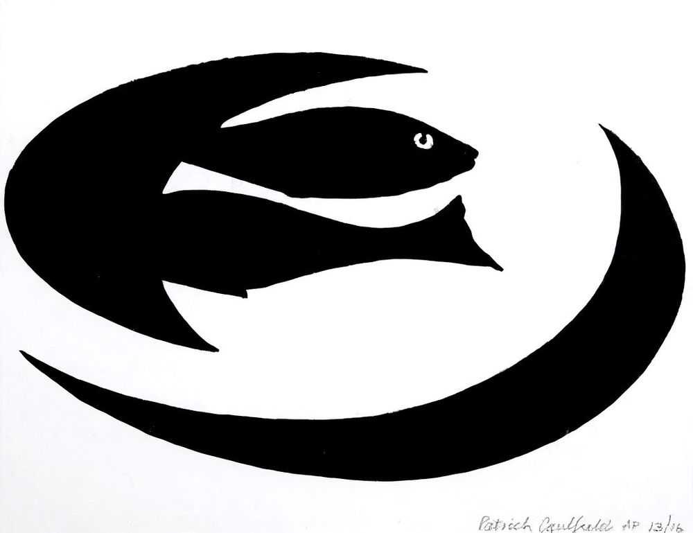 Patrick Caulfield, ‘Two Fish on a Plate’, 1999, Print, Lithograph, Sky Editions, Numbered