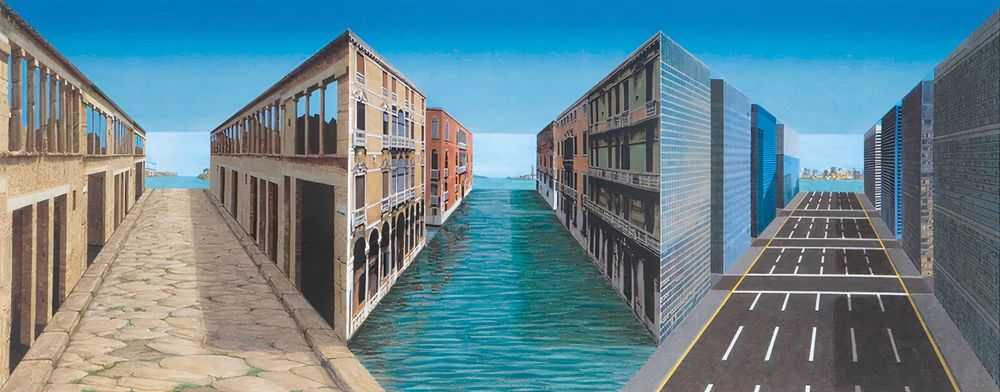 Patrick Hughes, ‘History’, 2007, Print, Hand-painted 3-D print with lithograph, Flowers Gallery, Numbered, Handfinished, Framed