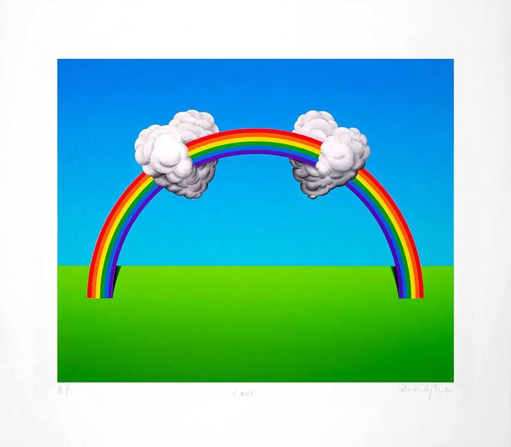 Patrick Hughes, ‘Love (2021)’, 2021, Print, Archival Inkjet with Screenprinted Moon Overlay on Somerset Satin 330gsm Paper, Jealous Gallery, Numbered