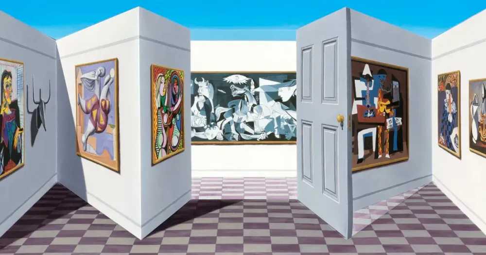 Patrick Hughes, ‘Picassos’, 2012, Print, Hand-painted 3-D print with archival Inkjet, Flowers Gallery, Numbered, Handfinished, Framed