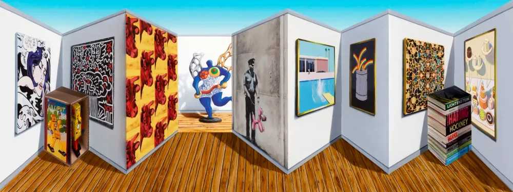 Patrick Hughes, ‘Popsee’, 2020, Print, Hand-painted 3-D print with lithograph, Flowers Gallery, Numbered, Handfinished, Framed
