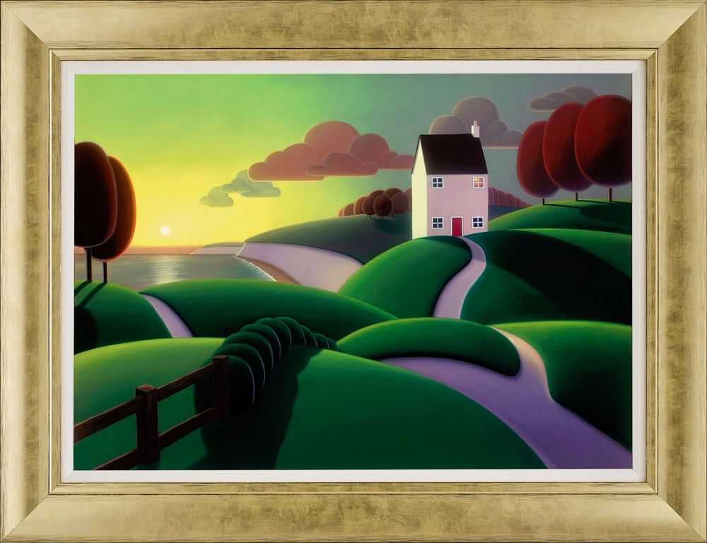 Paul Corfield, ‘Clifftop House’, 2019, Print, Fine Art Print, Castle Fine Art, Framed