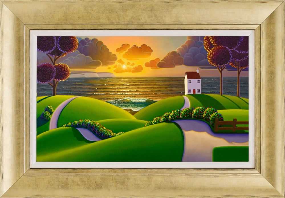 Paul Corfield, ‘Golden Waves In The Evening Sun’, 2020, Print, Fine Art Print, Castle Fine Art, Framed