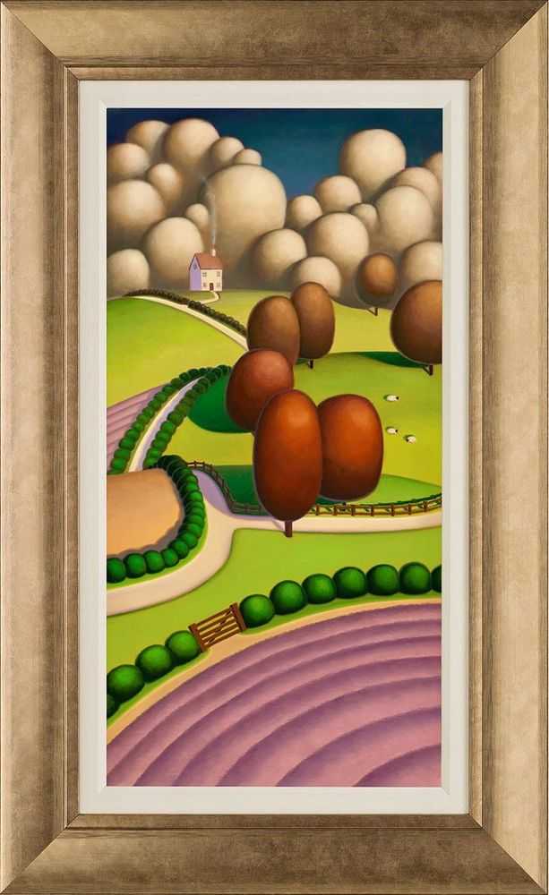 Paul Corfield, ‘Lavender Lane’, 2014, Print, Fine Art Print, Castle Fine Art, Framed