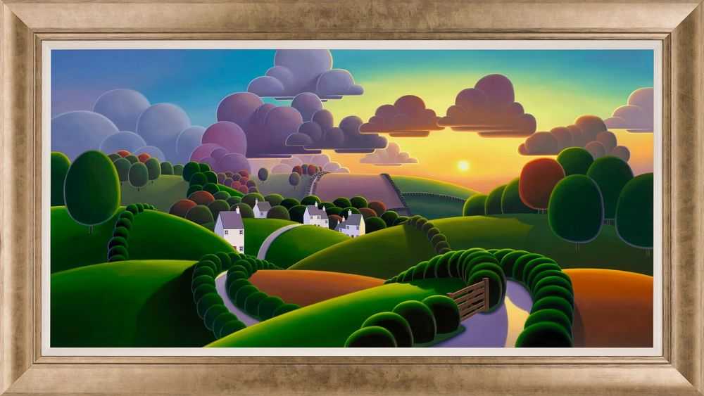 Paul Corfield, ‘Sunrise Over The Village’, 2017, Print, Fine Art Print, Castle Fine Art, Framed
