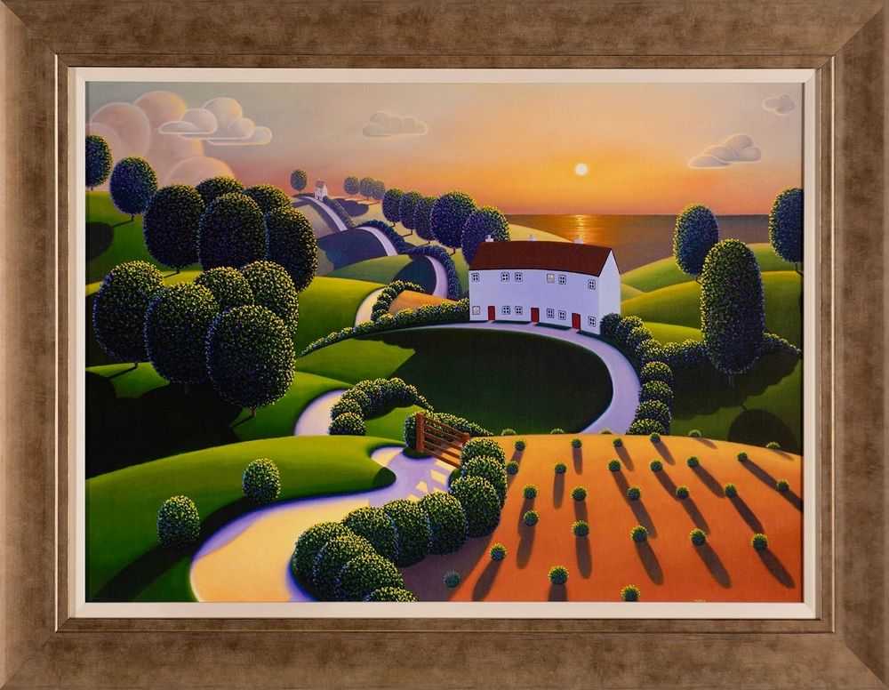 Paul Corfield, ‘Trio of Cottages’, 2022, Print, Fine Art Print, Castle Fine Art, Framed