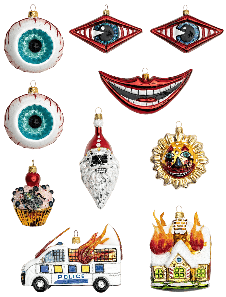 Paul Insect, ‘Christmas Tree Baubles’, 17-11-2022, Collectible, Traditional glass ornaments – blown, painted and finished by hand, Avant Arte, 