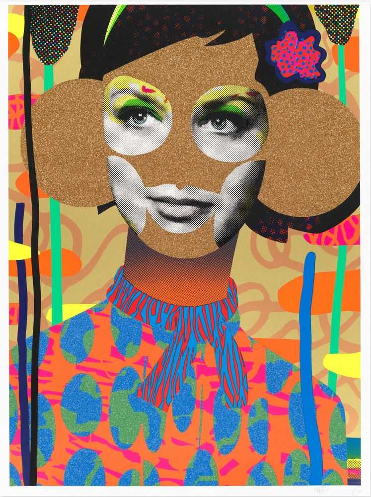 Paul Insect, ‘Crystal Habits (Gold)’, 2018, Print, 16 colours screenprint print on a 410gsm somerset radiant white paper with diamond dust, glitter and varnish finishes, Avant Arte, Numbered, Dated