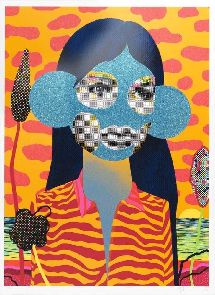 Paul Insect, ‘The Ultimate Journey (Blue)’, 2018, Print, 10 colours screenprint on a 410gsm somerset radiant white paper with glazes and glitter and small diamond dust on the face, Avant Arte, Numbered, Dated