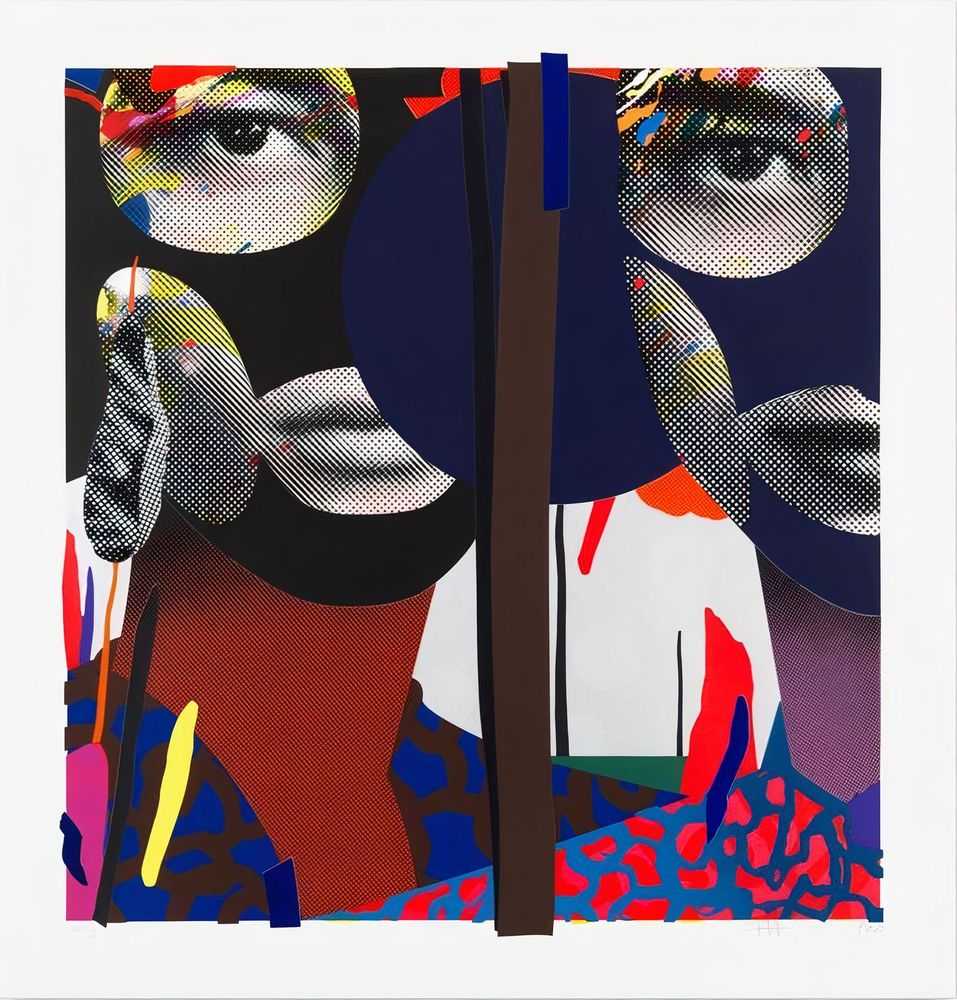 Paul Insect, ‘Together Alone (Silver)’, 2020, Print, Combining screenprint colours and varnishes, digital print, spray and hand painted elements individually cut out and layered together by hand., Avant Arte, Numbered, Dated, Handfinished