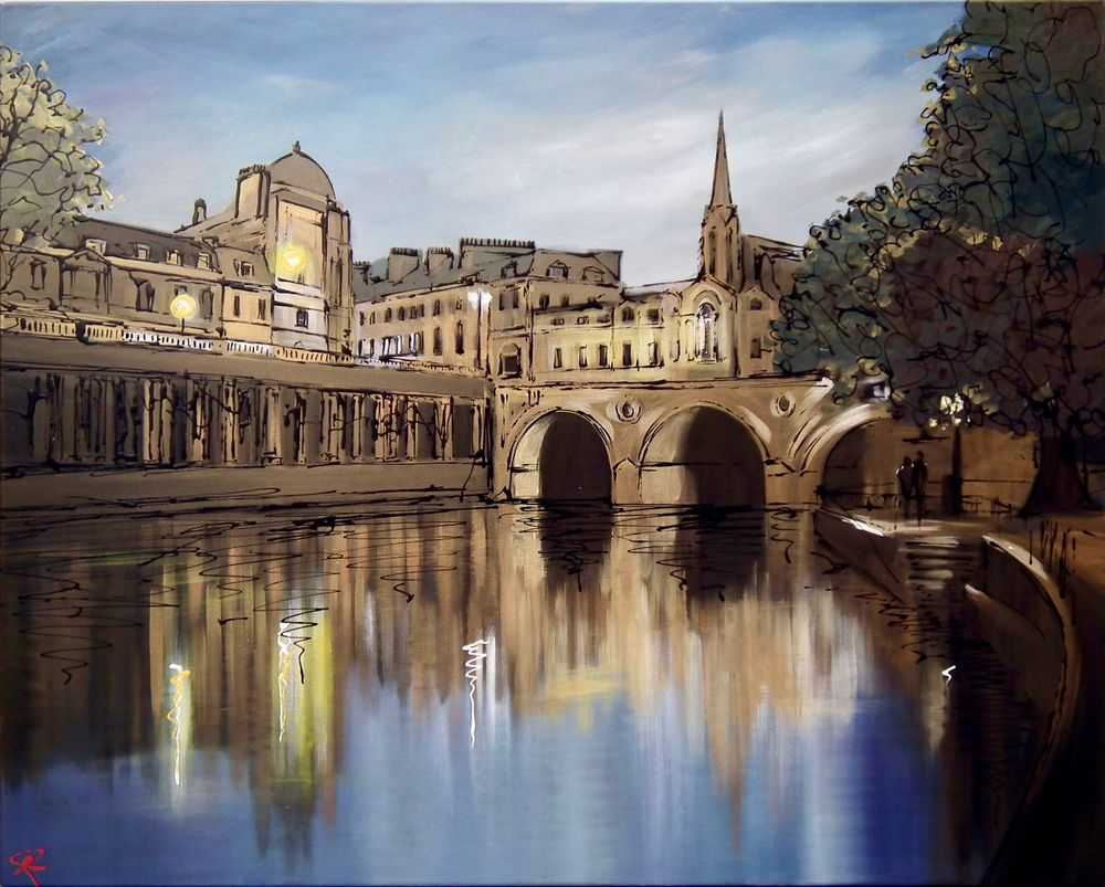 Paul Kenton, ‘Bath Waters’, 2015, Print, Boxed Canvas, Castle Fine Art, 