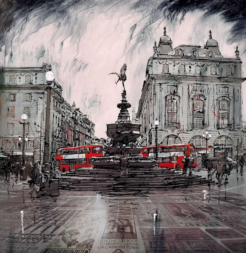 Paul Kenton, ‘Double Double Decker’, 2015, Print, Boxed Canvas, Castle Fine Art, Framed