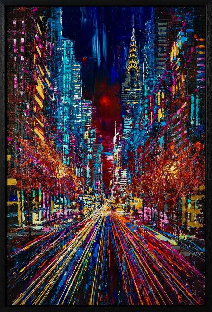 Paul Kenton, ‘Into the City’, 2024, Print, Hand-embellished Triple Strike Flatbed Giclée on Aluminium, Castle Fine Art, Framed