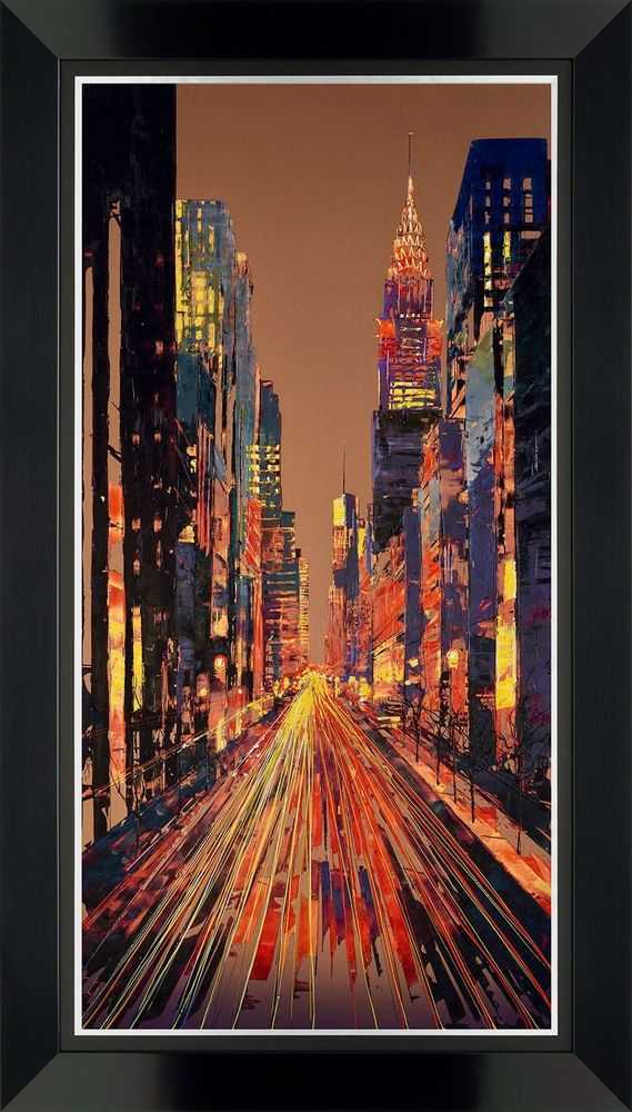Paul Kenton, ‘Lexington At Night’, 2021, Print, Giclée on stainless steel copper substrate, Castle Fine Art, 
