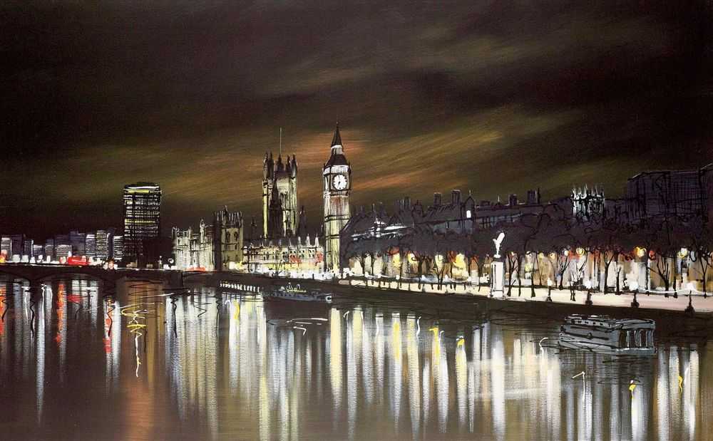 Paul Kenton, ‘Light It Up London’, 2015, Print, Boxed Canvas, Castle Fine Art, 