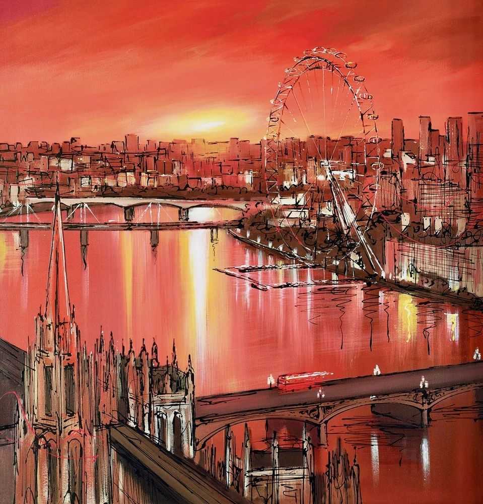 Paul Kenton, ‘London's Last Light’, 2015, Print, Boxed Canvas, Castle Fine Art, 