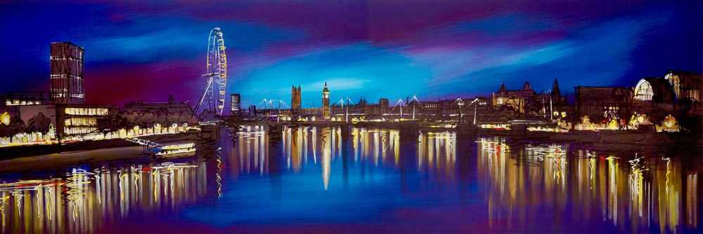 Paul Kenton, ‘Moonlight River’, 2014, Print, Boxed canvas, Castle Fine Art, 