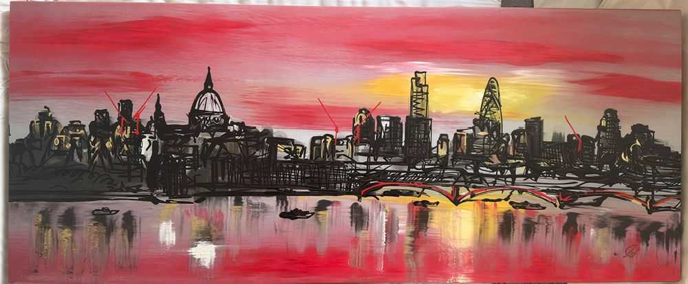 Paul Kenton, ‘Northbank Skyline’, 2009, Print, Canvas, null, 