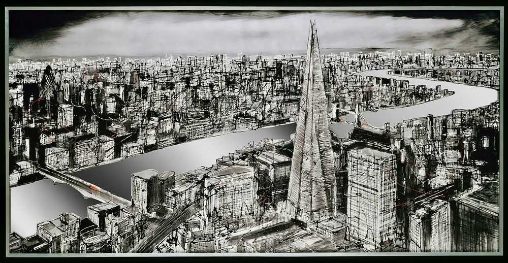 Paul Kenton, ‘Silver Thames’, 2016, Print, giclee on mirrored acrylic, Castle Fine Art, Framed