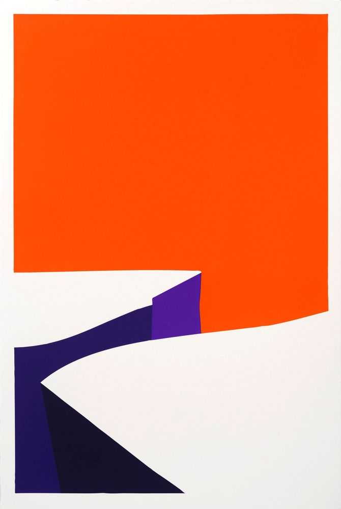 Paul Kremer, ‘GLACIER 29 (SM/V/PB)’, 26-11-2020, Print, 4 colour hand-pulled screenprint on 160 lb Mohawk Superfine Ultra White Cover, Louis Buhl & Co, Numbered