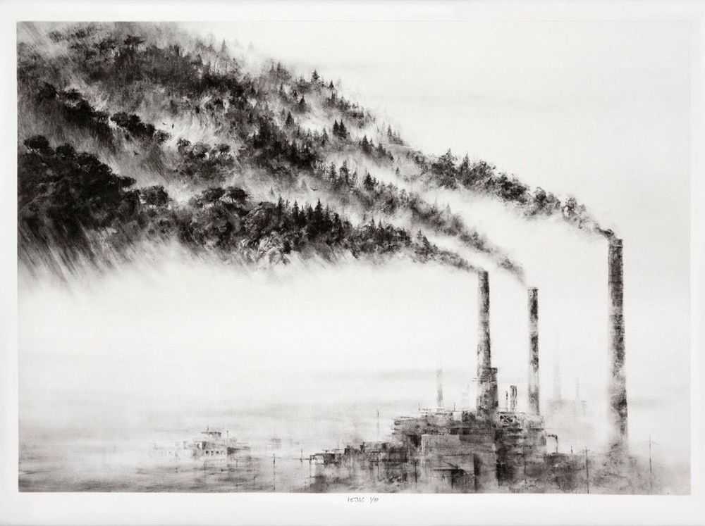 Pejac, ‘A Forest’, 20-06-2018, Print, 1 colour hand pulled photopolymer Velin 270gsm, Self-released, Numbered