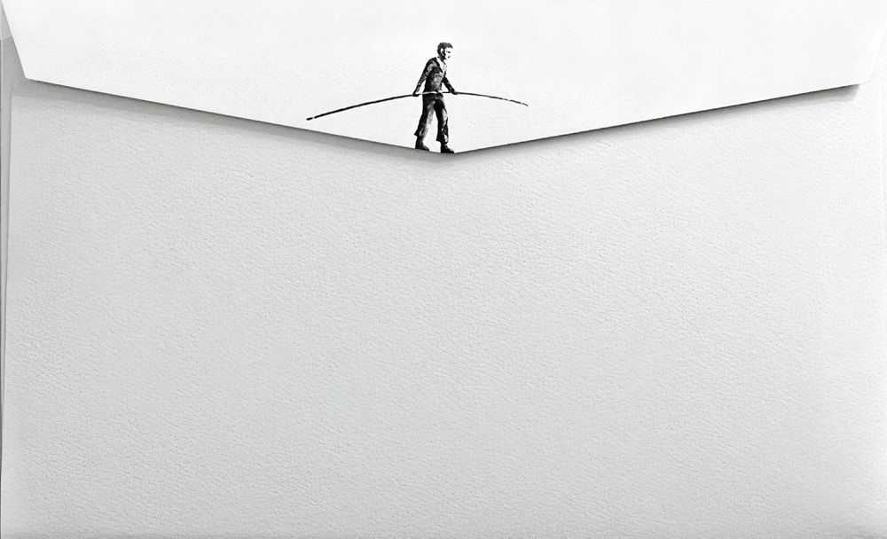 Pejac, ‘Love Letter’, 05-12-2018, Print, Custom made envelope from Paper Arches 250gsm Photopolymer hand pulled print (main image). Digital print (airmail envelope markings). Custom made postal stamps. Custom made AirMail stickers., Self-released, Numbered