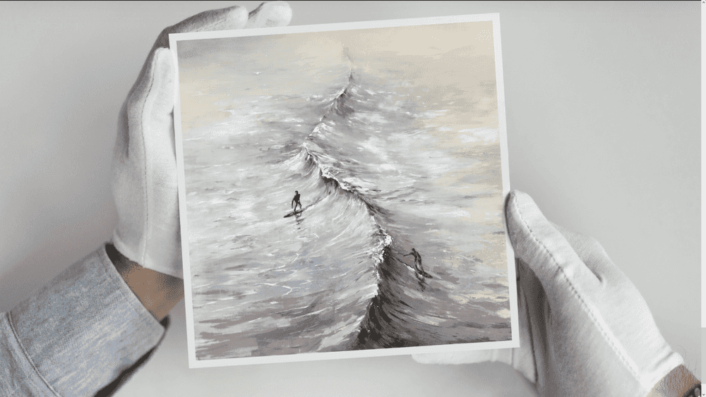 Pejac, ‘New Wave (Postcard)’, 14-12-2022, Print, High Quality, CMYK offset colour print Matte coated 350 g/m2 paper on Mounted on 2.25 mm grey card, Self released, 