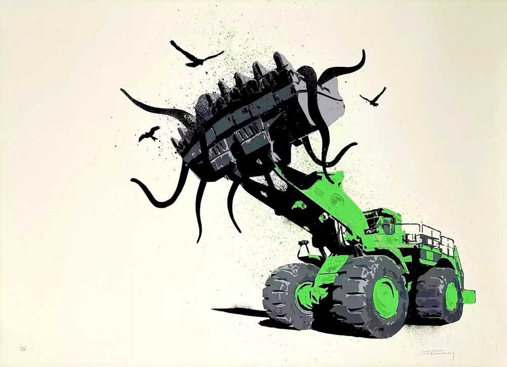 Penny, ‘Get Rid Of The Squid’, 08-09-2008, Print, Screenprint, Pictures On Walls, Numbered