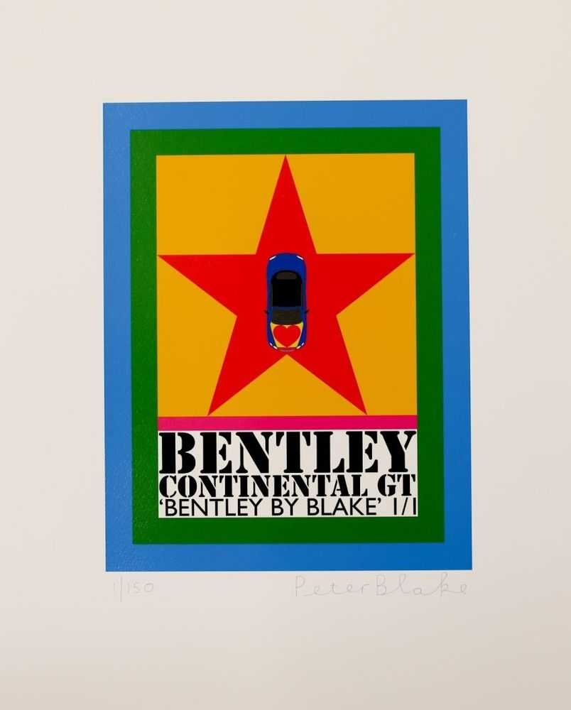 Peter Blake, ‘Bentley By Blake’, 2016, Print, Inkjet print on paper with screenprintglazes, CCA Galleries, Numbered