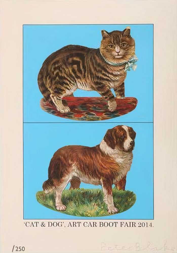 Peter Blake, ‘Cat & Dog’, 2014, Print, Pigment print, Self-released, Numbered