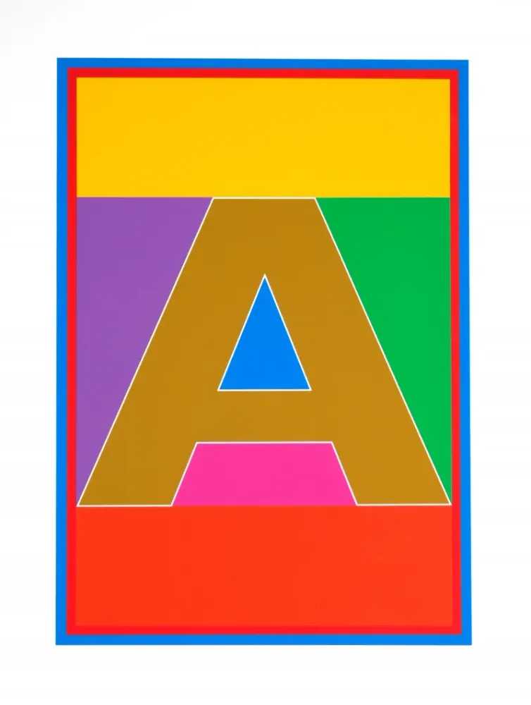 Peter Blake, ‘Dazzle Letter A’, 2017, Print, Silkscreen on Paper, CCA Galleries, Numbered