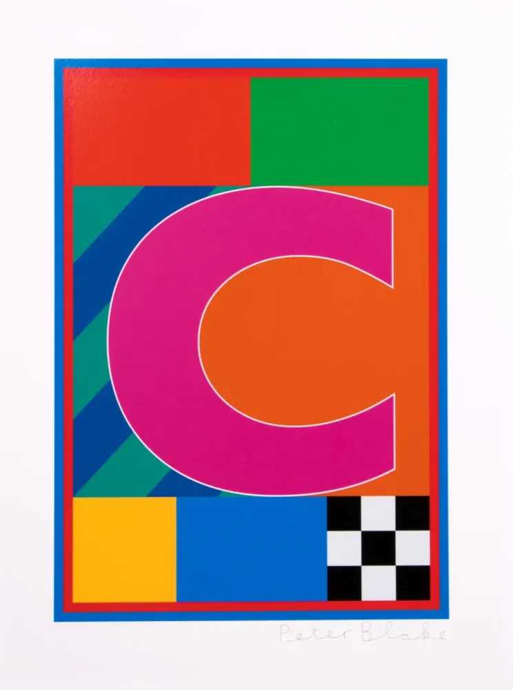 Peter Blake, ‘Dazzle Letter C’, 2017, Print, Silkscreen on Paper, CCA Galleries, Numbered