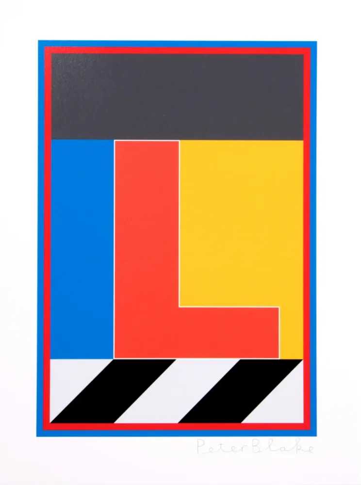 Peter Blake, ‘Dazzle Letter L’, 2017, Print, Silkscreen on Paper, CCA Galleries, Numbered