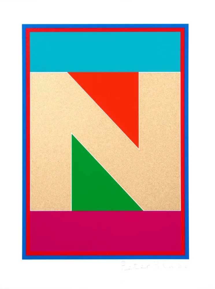Peter Blake, ‘Dazzle Letter N’, 2017, Print, Silkscreen on Paper, CCA Galleries, Numbered